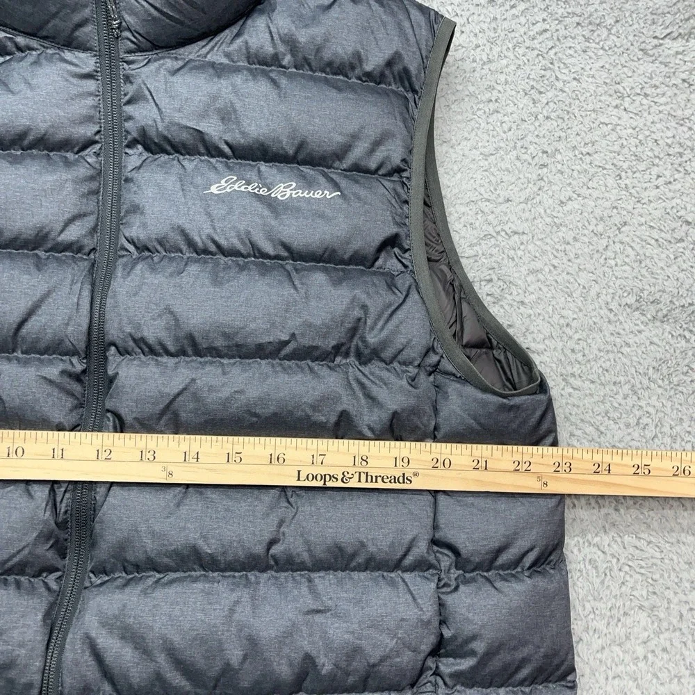 Eddie Bauer EB650 Down‎ Puffer Vest Mens LT Blue/Gray Lightweight Gorpcore